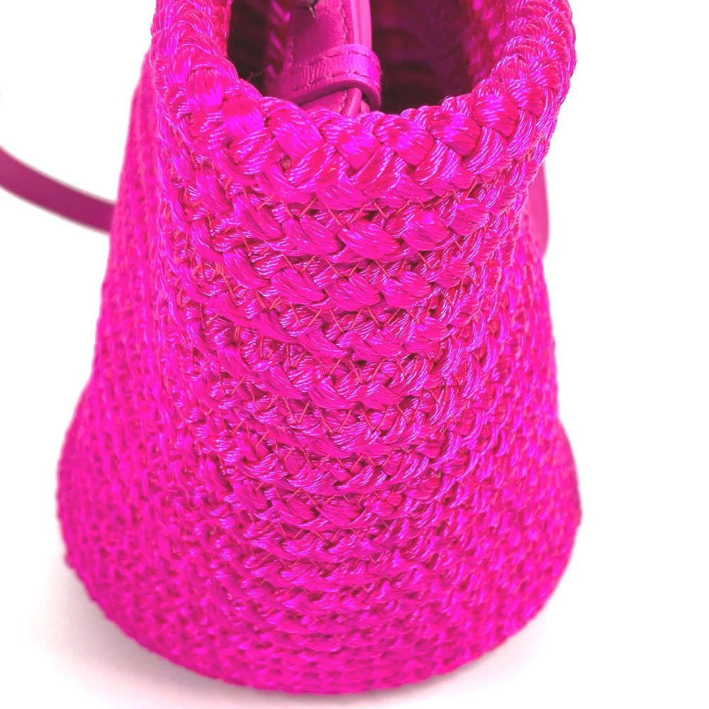 Balenciaga Tote Handbag Bag Lambskin Pink Crossbody IBIZA Basket - Picture 4 of 13